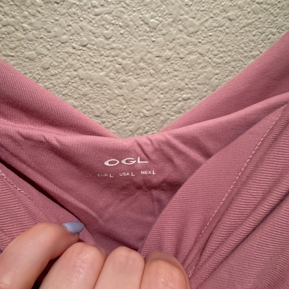 OGL Flowy Criss Cross Off-shoulder Midi Brami Dress ~ Rose Mauve - Picture 6 of 9